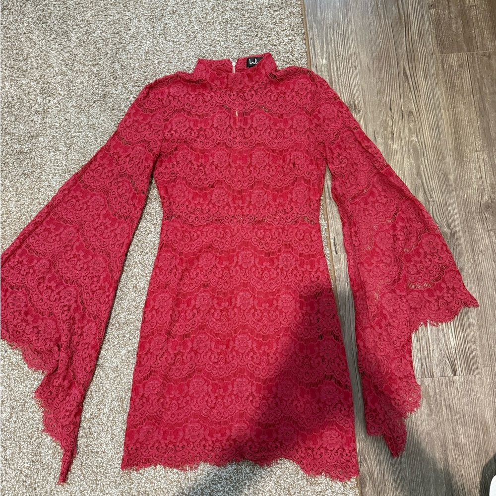 Lulu's Scarlet Lace Dress